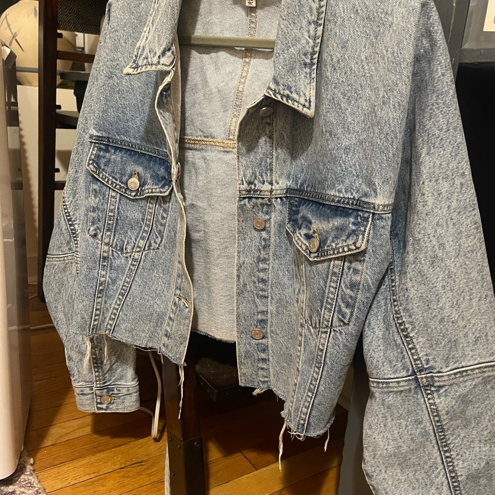 PacSun Light Blue Distressed Jean Jacket